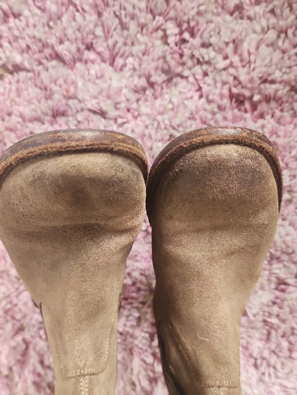 ♥️EUC KNEE HIGH Frye Chestnut Leather Heel Boots!!!